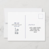 Rehearsal Dinner RSVP Kaart (Achterkant)