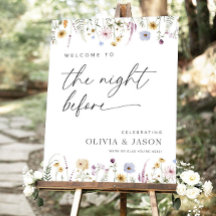 Rehearsal Dinner Sign Template, Welcome To The Nig