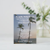 Rehearsal Dinner Sunset with Trade Winds Kaart (Staand voorkant)