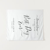 Rehearsal Dinner The Best Day Ever Wandkleed (Voorkant (horizontaal))