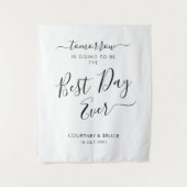 Rehearsal Dinner The Best Day Ever Wandkleed (Voorkant)