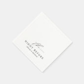 Rehearsal Dinner The Night Before Black & White Servet (Hoek)