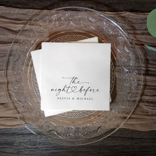 Rehearsal Dinner The Night Before Modern Wedding Servet