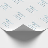 Rehearsal dinner the night before simple minimal m cadeaupapier (Hoek)