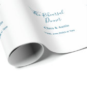 Rehearsal dinner the night before simple minimal m cadeaupapier (Rol Hoek)