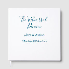 Rehearsal dinner the night before simple minimal m gastenboek