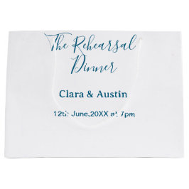 Rehearsal dinner the night before simple minimal m groot cadeauzakje