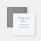 Rehearsal dinner the night before simple minimal m magneet (Voorkant / Achterkant)