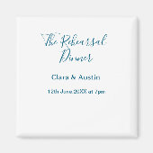 Rehearsal dinner the night before simple minimal m magneet (Voorkant)