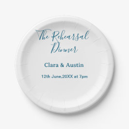 Rehearsal dinner the night before simple minimal m papieren bordje