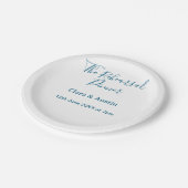 Rehearsal dinner the night before simple minimal m papieren bordje (Gekanteld)