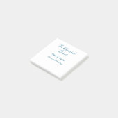 Rehearsal dinner the night before simple minimal m post-it® notes (Schuin)