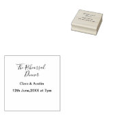 Rehearsal dinner the night before simple minimal m rubberstempel (Gestempeld)