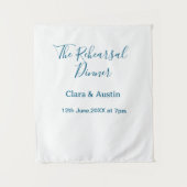 Rehearsal dinner the night before simple minimal m wandkleed (Voorkant)