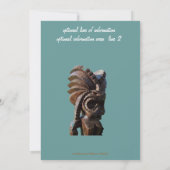 Rehearsal Dinner Tropical Tiki Theme Kaart (Achterkant)