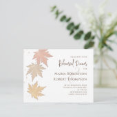 Rehearsal herfst Greenery laat QR-code achter Briefkaart (Staand voorkant)