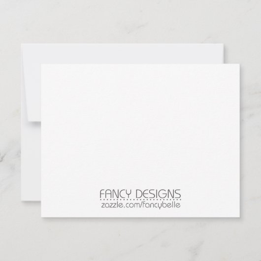 Rehearsal Kaart (Achterkant)