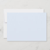 Rehearsal | Monogram Blue Gingham Floral Kaart (Achterkant)