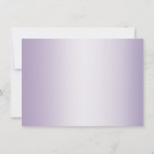 Rehearsal | Monogram Lila Shimmer Stripes Kaart (Achterkant)