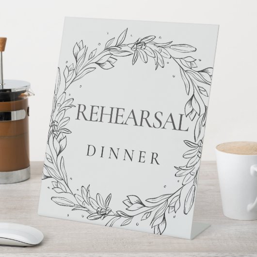 Rehearsal Reclamebord Met Voetstuk (Insitu)