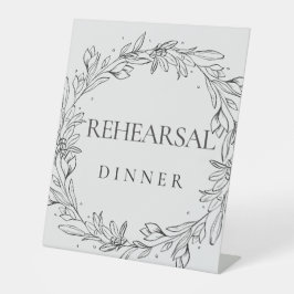 Rehearsal Reclamebord Met Voetstuk