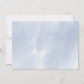 Rehearsal | Stustblauwe Waterverf Kaart (Achterkant)