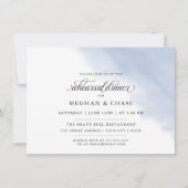 Rehearsal | Stustblauwe Waterverf Kaart (Voorkant)