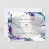 REHEARSAL | Vloeibare Abstracte inkt Ultra Violet Kaart (Voorkant)