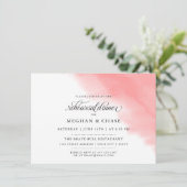 Rehearsal | Waterverf koraal Roos Kaart (Staand voorkant)