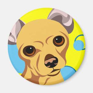 Rehkleurige Chihuahua-hond met gladde vacht Magneet