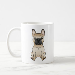 Rehkleurige Franse Bulldog met Zwart Masker Koffiemok