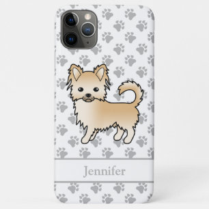 Rehkleurige Langharige Chihuahua Cartoon Hond & Na Case-Mate iPhone Case