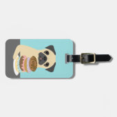 Rehkleurige Pug Bagage Labels (Voorkant horizontaal)