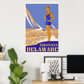 Rehobad Beach Delaware Poster (Thuiskantoor)