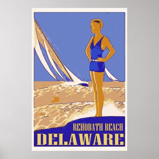 Rehobad Beach Delaware Poster (Voorkant)