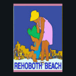 Rehoboth Beach Art Deco Mam Child Poster<br><div class="desc">Rehoboth Beach Art Deco</div>