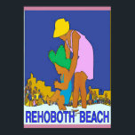 Rehoboth Beach Art Deco Mam Child Poster<br><div class="desc">Rehoboth Beach Art Deco</div>