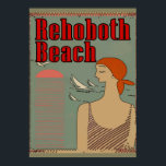 Rehoboth Beach Art Deco Poster<br><div class="desc">Rehoboth Beach Art Deco</div>