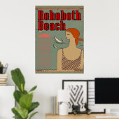 Rehoboth Beach Art Deco Poster (Thuiskantoor)
