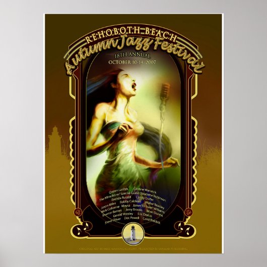 Rehoboth Beach Autumn Jazz Fest 2007 Poster (Voorkant)