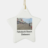 Rehoboth Beach Boardwalk Delaware Star Ornament (Rechts)