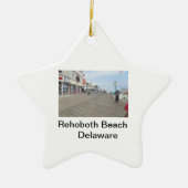 Rehoboth Beach Boardwalk Delaware Star Ornament (Voorkant)