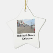 Rehoboth Beach Boardwalk Delaware Star Ornament (Links)