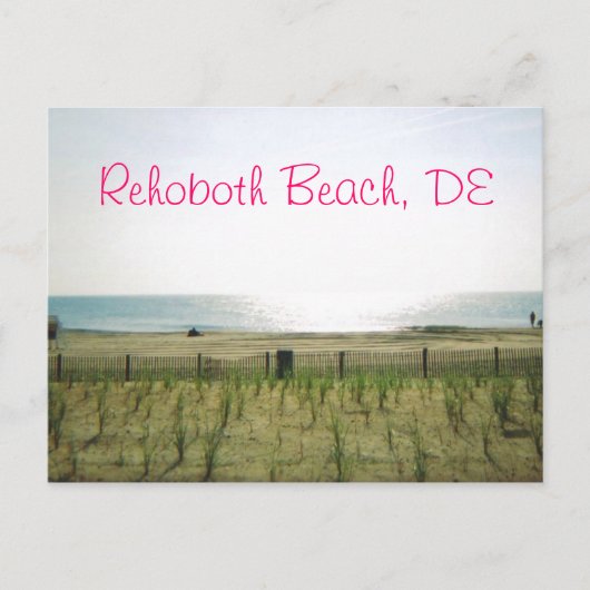 Rehoboth Beach Briefkaart - Roze inkt (Voorkant)