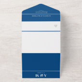 Rehoboth Beach Bruiloft QR Code Seal en verzenden All In One Uitnodiging (Buitenkant)