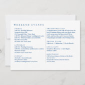 Rehoboth Beach Bruiloft Welkomstroute Bedankkaart (Achterkant)