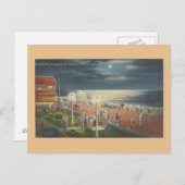  Rehoboth Beach by Moonlight Post Card Briefkaart (Voorkant / Achterkant)