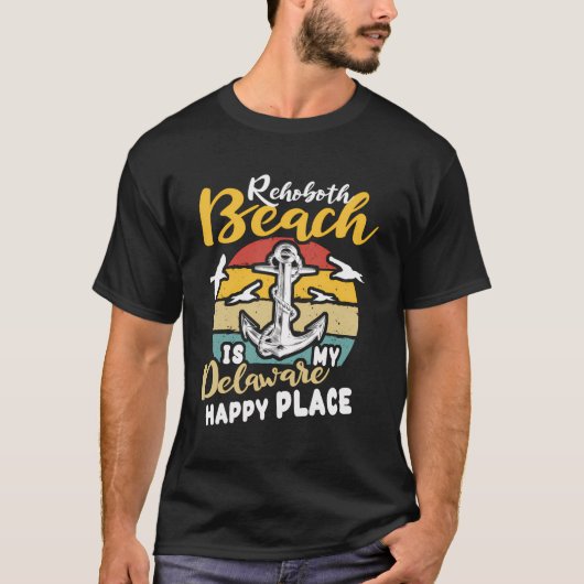 Rehoboth Beach De Vakantie Anker Delaware T-shirt (Voorkant)