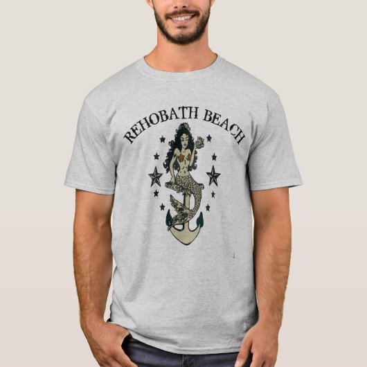 Rehoboth Beach, DE, Zeemeermin T-shirt (Voorkant)