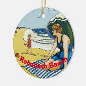 Rehoboth Beach, Delaware, add, geef tekst uit Keramisch Ornament (Links)